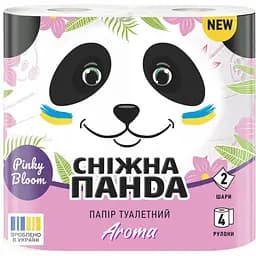 Двошаровий туалетний папір Сніжна Панда Арома, 4 рулони