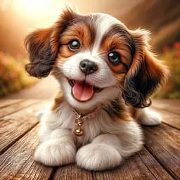 Дерев'яний фігурний пазл Цуценя (ver 1), А5, Картонна коробка 35 елементів