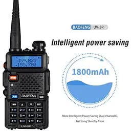 Портативна тактична рація Baofeng UV-5R 5W дводіапазонна з гарнітурою VHF136-174/UHF400-520 МГц (18835) - мініатюра 9