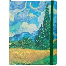 Планер-записник Kiri sketch Ван Гог Пшеничне поле з кипарисом  22402-KR м'яка обкладинка 192 сторінки  