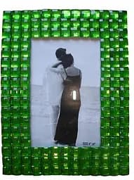 Фоторамка стекло зеленая