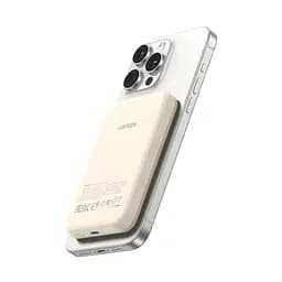 Магнитный Magsafe Павербанк Ugreen PB560 5000 mAh 15 Вт с беспроводной магнитной зарядкой для iPhone бежевый