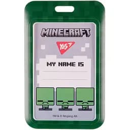 Бейдж Yes Minecraft слайдер без стрічки вертикальний (940322)