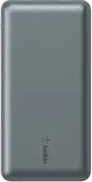 Акумулятор портативний літій-іонний Power Bank 20000мА·год 15Вт 2хUSB-A/USB-C cірий Belkin teh0019294