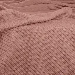 Плед-покривало Cosas Knitted Braid Sakura косичка 200х220 см (Blanket_03Sakura_KnittedBraid_200x220) - мініатюра 4