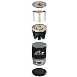 Система приготування їжі Kovea Alpine Pot Wide KB-0703W (газовий пальник + каструля) - мініатюра 2