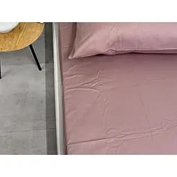 Простирадло Ecotton Stucco на резинці сатин 180х200 см коричневе (24852) - мініатюра 2