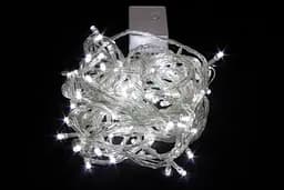 Гирлянда светодиодная нить на елку Холодный свет 7 метров 100 лампочек Laplandia интерьерная от сети прозрачный провод (w.01.5Т.100-)