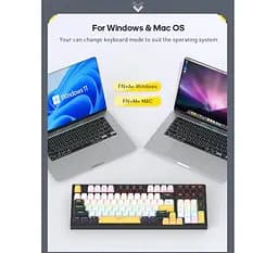 Клавиатура механическая игровая с подсветкой iMICE GK-500 USB Wired Type-C, Eng/Укр/Рус, Black - мініатюра 11