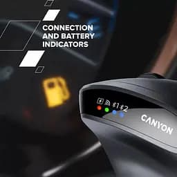 Миша Canyon mouse MW-25 Ergonomic LED AA Dual mode Wireless Black (CNS-CMSW25) - мініатюра 8