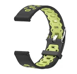 Спортивний ремінець Primo Perfor Classic для годинника Samsung Galaxy Watch Active/Active 2 Black Green - мініатюра 3