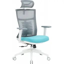 Офісне крісло OfficePro Balance OC550-W-DG-BL White/Dark Gray/Blue [148646] - мініатюра 2