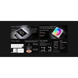 СВО PcCooler PсCOOLER DC360 PRO ARGB Display White (DC360Pro-WHAWXY-GL) - мініатюра 9