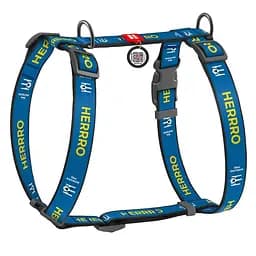 Шлея для собак анатомическая Waudog Nylon Патрон, L, синий (322-4025)