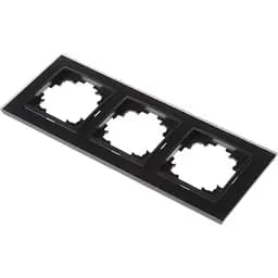 Рамка Brille потрійна чорна (скло) NB-3F bk - мініатюра 2