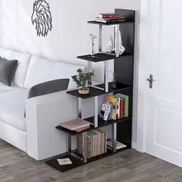 Стелаж-перегородка L-160 Сріблястий Loft Design (Венге Луізіана)
