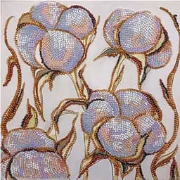 Набір-міді для вишивання бісером Abris Art Ніжний дотик AMB-090 20х20 см