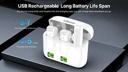 Мікрофонна радіосистема Ulanzi J12 Lightning [White] [85290] - мініатюра 6