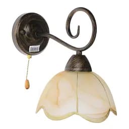 Бра Brille BKL-162W/1 E27 настінне накладне з вимикачем кантрі