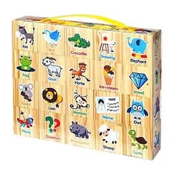 Дитячий ігровий набір кубиків "Тварини" K13806 в наборі 20 штук