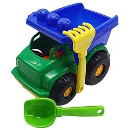 Дитячий пісочний набір "Самосвал Тотоша №1" Colorplast 0169 Зелено-синій