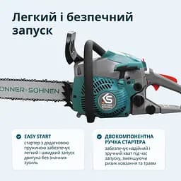 Пила бензинова Konner & Sohnen (KS CS20G-16) - мініатюра 5