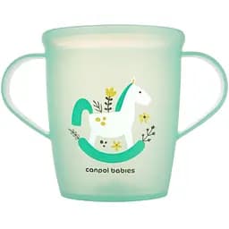 Детская кружка Canpol babies Toys с ручками зеленая 250 мл (2/101_gre)