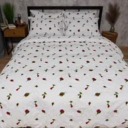 Комплект постільної білизни Moon&Star Бязь Gold Люкс Romantic Rose King Size 220x240 наволочки 2х40х60 - мініатюра 2