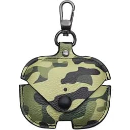 Футляр для навушників Airpods Pro Camouflage Leather Зелений