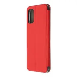 Чехол-книжка для Samsung Galaxy A02s (A025), G-Case, красный, кожаный чехол-книга из экокожи (PU) и TPU, с магнитом, с подставкой и вместительным кардхолдером, противоударный, защита всего корпуса, ArmorStandart (ARM58269) - мініатюра 2