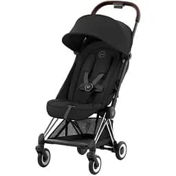 Прогулочная коляска Cybex Coya Chrome Dark Brown Sepia Black, черный (522004385)