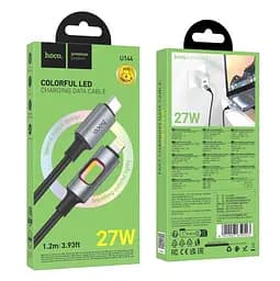 Кабель Hoco U144 New PD27W charging data cable iP Чорний - мініатюра 2