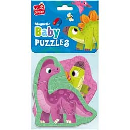 Бебі пазли на магніті Vladi Toys Малюк зможе Динозаврики 9 елементів (VT3208-27) - мініатюра 2