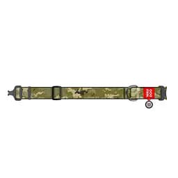 Нашийник для собак Waudog Nylon з QR-паспортом, Мілітарі, металевий фастекс, XXL, 46-70х2,5 см - мініатюра 2