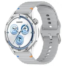 Силіконовий ремінець Wavy для Smart Watch 22mm Light Gray