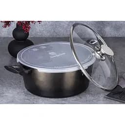 Каструля Berlinger Haus Shiny Black Metallic Line з кришками 4.1 л 24х11.8 см коричнева (BH 6605) - мініатюра 5