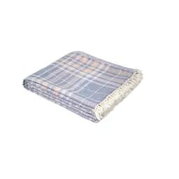 Покрывало Lotus Home - Checked Caledonia голубой 190x225