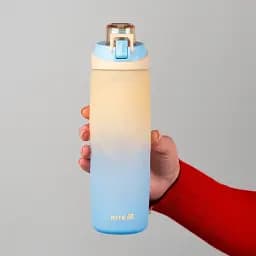 Пляшечка для води Kite бежево-синя 760 мл (K26-1200-1) - мініатюра 4