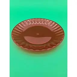 Тарелка одноразовая пластиковая стекловидная Ø 205 мм красная 10 шт.