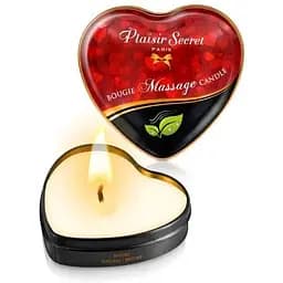 Масажна свічка серце Plaisirs Secrets Natural (35 мл)
