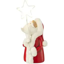 Санта Клаус J-line с лед-подсветкой 35 см красный (45669)