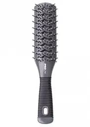 Расческа ProLine двухсторонняя туннельная 9-рядная Серая