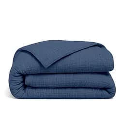 Комплект постільної білизни Cosas Denim Двоспальний муслін кобальт (Muslin_026Denim_El160-026Denim_180) - мініатюра 5