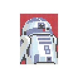 Картина за номерами стікерами в тубусі "Робот синій" (R2D2), 1200 стікерів 1876, 33х48 см - мініатюра 2