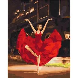 Картина по номерам на підрамнику Brushme Пристрасна балерина