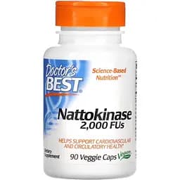 Натуральна добавка Doctor's Best Nattokinase, 90 вегакапсул