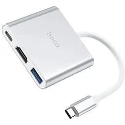 Хаб Hoco Type-C - Hub HB14 Easy Use - Usb3.0 / HDMI / PD 3A 67W