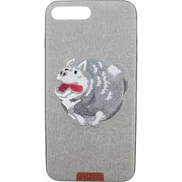 Чохол-накладка PUZOO TPU+TPU with stitchwork craft Ballon Dog iPhone 7 Plus/8 Plus Gray