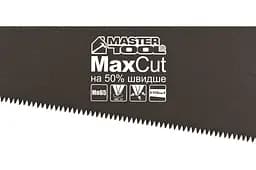 Ножівка ручна MasterTool по дереву 450 мм 7T х 1" потрійне заточування з тефлоновим покриттям - мініатюра 2