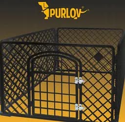 Безпечний манеж для тварин 90х90х60см Purlov - комфорт та захист - мініатюра 6